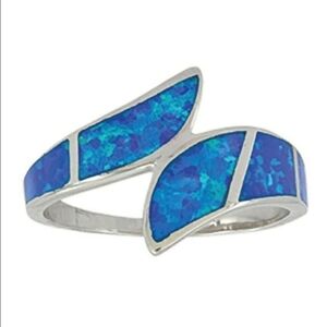 Montana Silversmiths River Of Lights Opal Ring New! Size 8